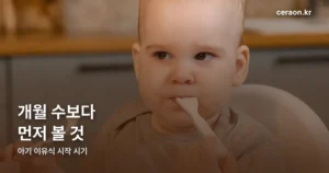 아기 이유식 시작 시기 정리 썸네일