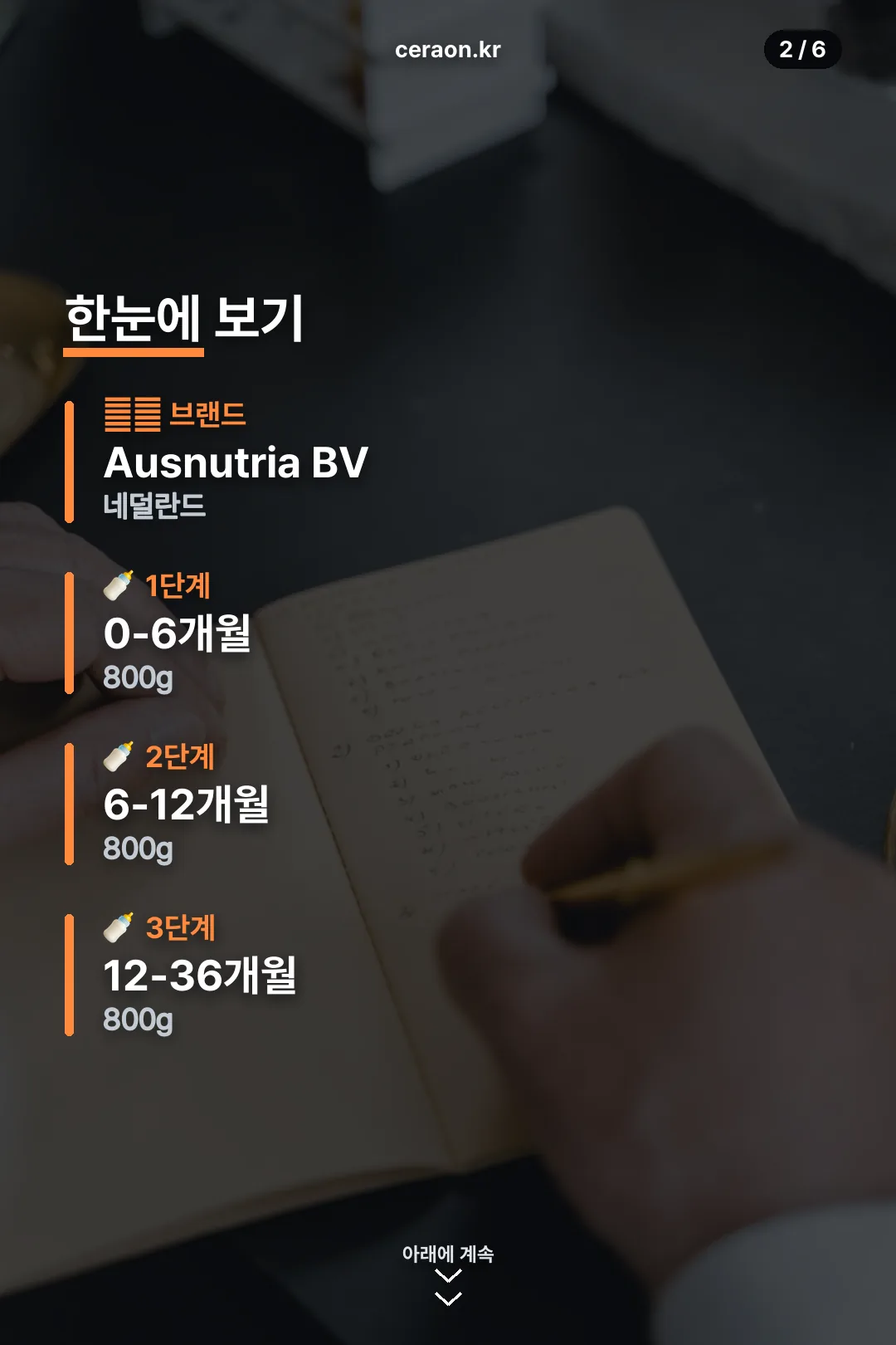 브랜드와 단계 요약
