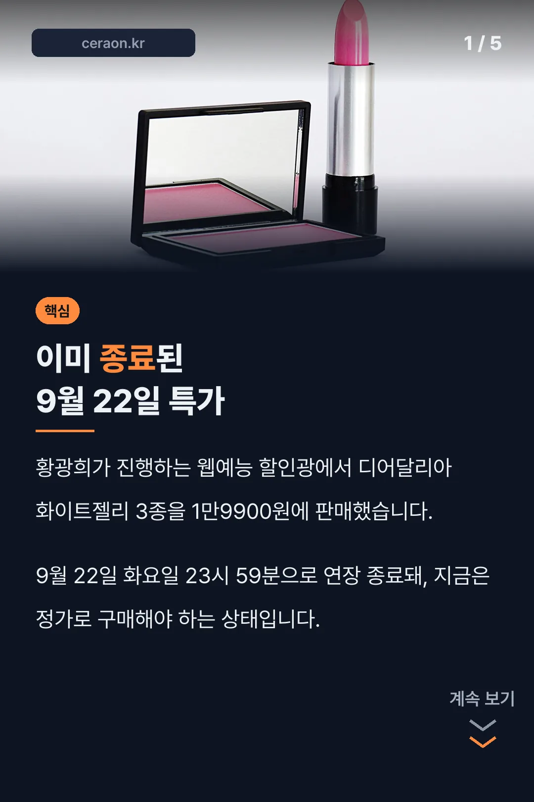 할인광 특가 요약