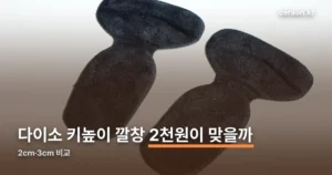 다이소 키높이 깔창 정리 썸네일