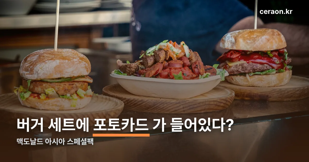 맥도날드 아시아 스페셜팩 정리 썸네일