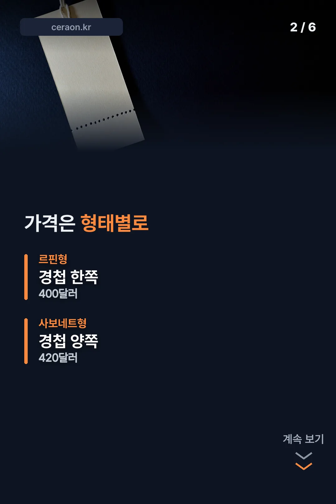 형태별 가격